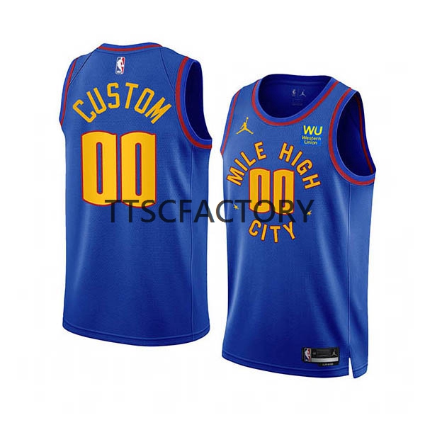 Denver Nuggets Trikot Benutzerdefinierte Jordan 2022-23 Statement Edition Royal Swingman - Herren Denver Nuggets Trikot Benutzerdefinierte Jordan 2022-23 Statement Edition Royal Swingman - Herren